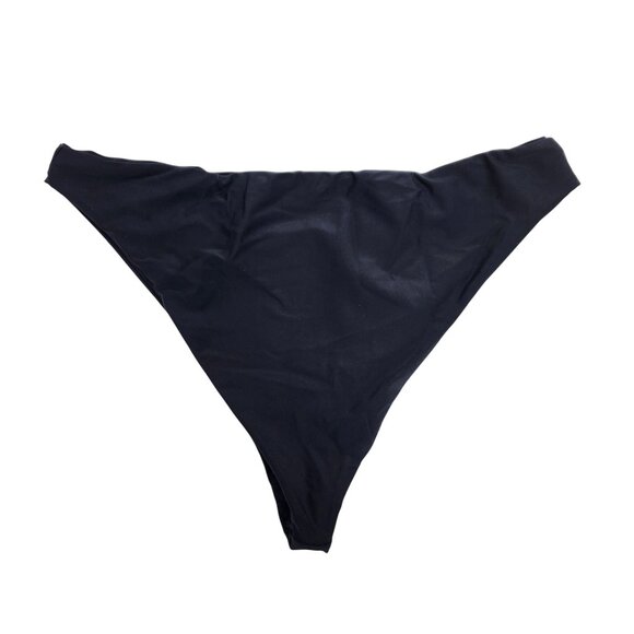 Tempt Me Black High-Cut Bikini Bottom Swimwear Size XL - Picture 3 of 4